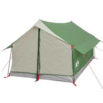 Cort de camping 2 persoane, verde, 193x122x96 cm, tafta 185T - Img 9