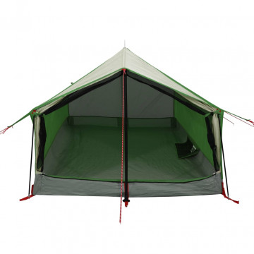 Cort de camping 2 persoane, verde, 193x122x96 cm, tafta 185T - Img 8