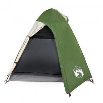 Cort de camping 2 persoane, verde, 254x135x112 cm, tafta 185T - Img 7