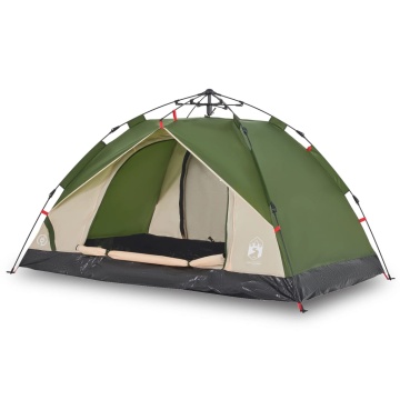 Cort de camping cupolă 2 persoane, setare rapidă, verde - Img 2