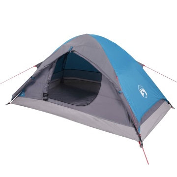 Cort de camping cupolă pentru 2 persoane, albastru, impermeabil - Img 8