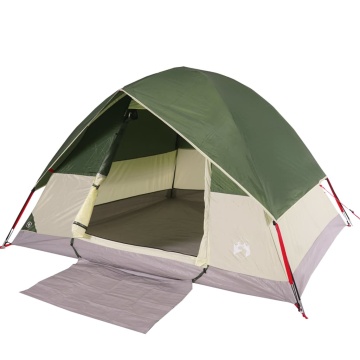 Cort de camping cupolă pentru 2 persoane, verde, impermeabil - Img 8