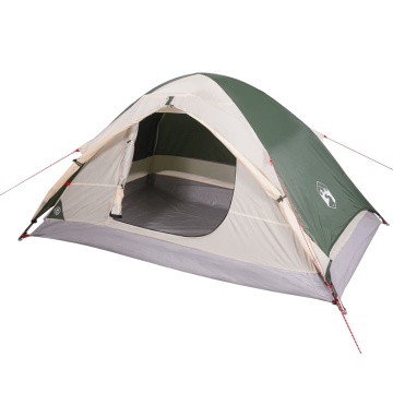 Cort de camping cupolă pentru 2 persoane, verde, impermeabil - Img 8