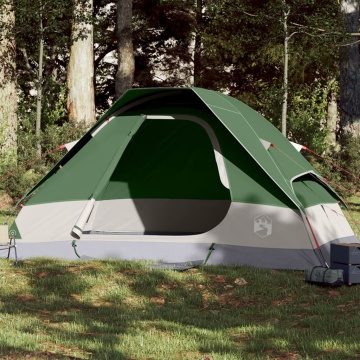 Cort de camping cupolă pentru 2 persoane, verde, impermeabil - Img 1