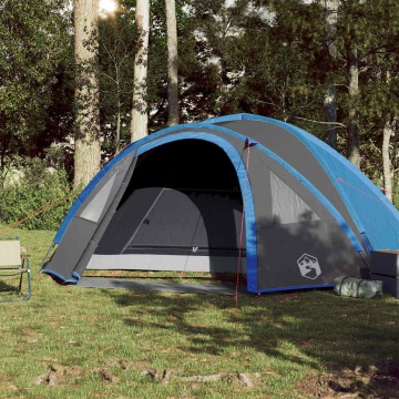 Cort de camping cupolă pentru 4 persoane, albastru, impermeabil - Img 3