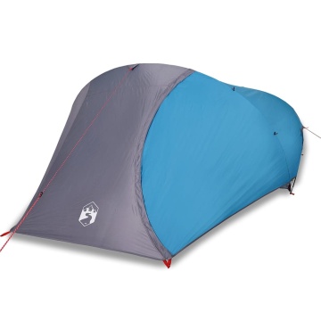 Cort de camping cupolă pentru 4 persoane, albastru, impermeabil - Img 2