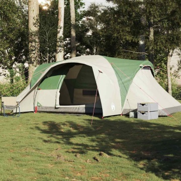 Cort de camping cupolă pentru 6 persoane, verde, impermeabil - Img 3