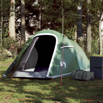 Cort de camping pentru 2 persoane, verde, impermeabil - Img 1