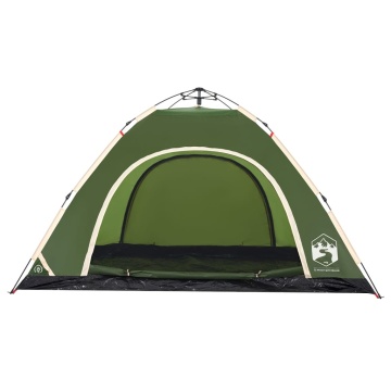 Cort de camping pentru 5 persoane, eliberare rapidă, verde - Img 6