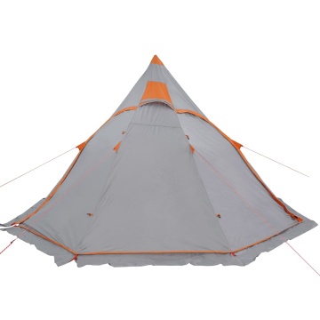 Cort de camping tipi pentru 5 persoană, gri, impermeabil - Img 8