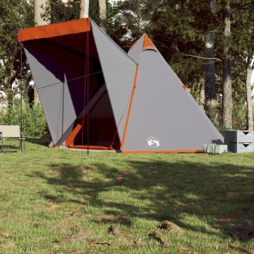 Cort de familie Tipi pentru 6 persoane, gri, impermeabil - Img 4