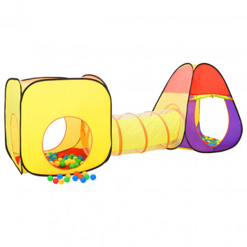 Cort de joacă pentru copii 250 bile, multicolor, 255x80x100 cm - Img 2