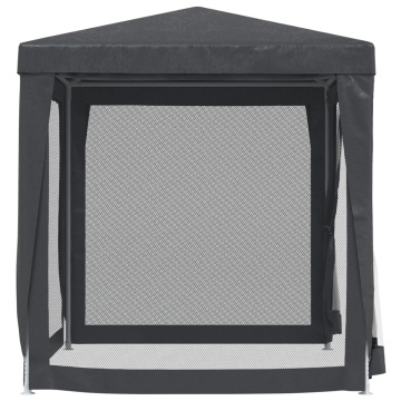 Cort de petrecere cu 4 pereți din plasă, antracit, 2x2 m, HDPE - Img 4