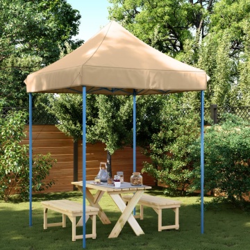 Cort de petrecere pliabil Pop-Up, 200x200x306 cm, bej - Img 1