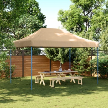 Cort de petrecere pliabil Pop-Up, 410x279x315 cm, bej - Img 1