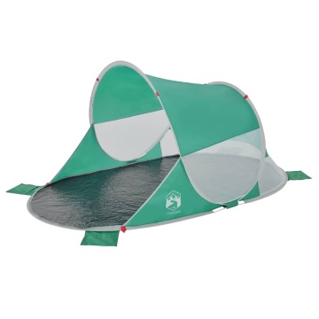 Cort de plajă pop-up, verde marin, impermeabil - Img 2