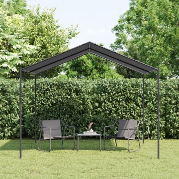 Cort pavilion, antracit, 3x3 m, oțel și material textil - Img 1
