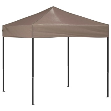 Cort pliabil pentru petrecere, gri taupe, 2x2 m - Img 2