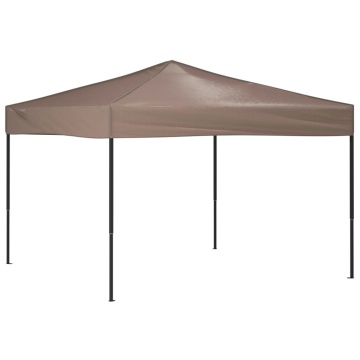 Cort pliabil pentru petrecere, gri taupe, 3x3 m - Img 2