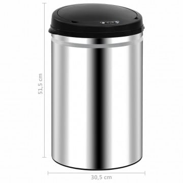 Coș de gunoi automat cu senzor, 30 L, oțel inoxidabil - Img 7