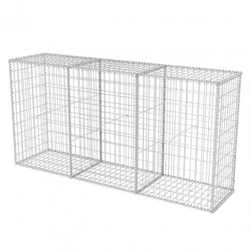 Coș gabion, 200 x 50 x 100 cm, oțel galvanizat - Img 2