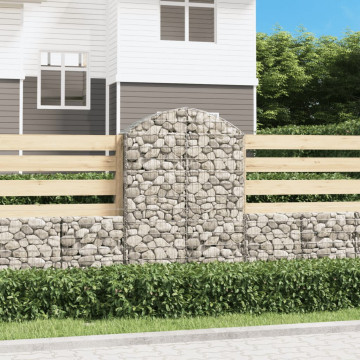 Coș gabion arcuit, 100x30x140/160 cm, fier galvanizat - Img 1