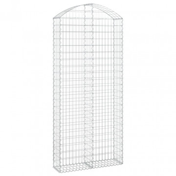 Coș gabion arcuit, 100x30x220/240 cm, fier galvanizat - Img 2