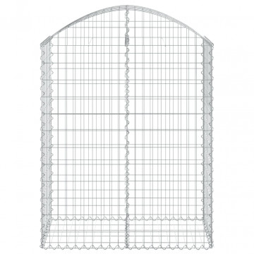 Coș gabion arcuit, 100x50x120/140 cm, fier galvanizat - Img 3