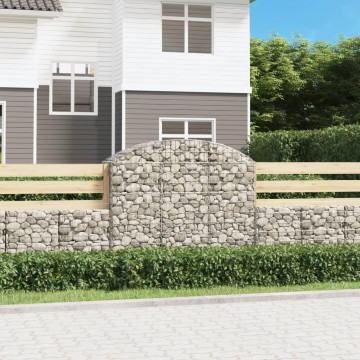 Coș gabion arcuit, 150x50x120/140 cm, fier galvanizat - Img 1