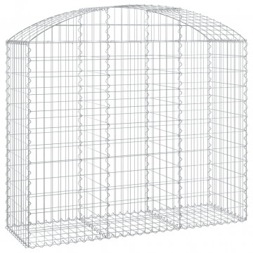 Coș gabion arcuit, 150x50x120/140 cm, fier galvanizat - Img 2