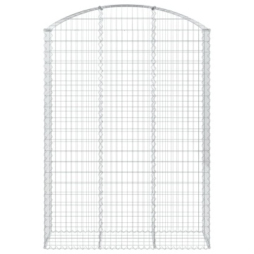 Coș gabion arcuit, 150x50x200/220 cm, fier galvanizat - Img 3