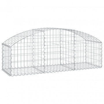 Coș gabion arcuit, 150x50x40/60 cm, fier galvanizat - Img 2