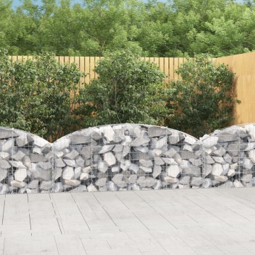 Coș gabion arcuit 200x30x60/80 cm fier galvanizat - Img 1