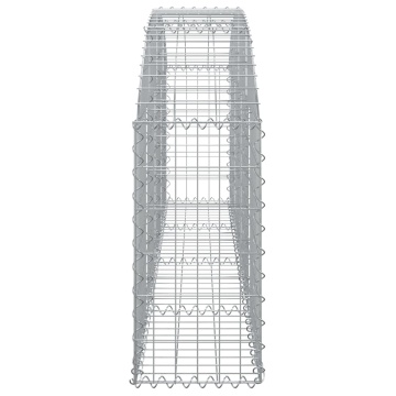 Coș gabion arcuit 200x30x60/80 cm fier galvanizat - Img 4