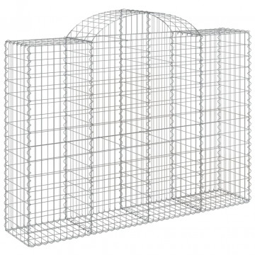 Coș gabion arcuit, 200x50x140/160 cm, fier galvanizat - Img 2