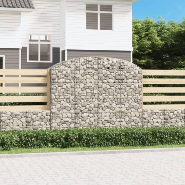 Coș gabion arcuit, 200x50x160/180 cm, fier galvanizat - Img 1