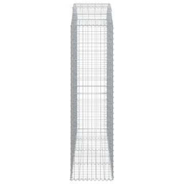 Coș gabion arcuit, 200x50x180/200 cm, fier galvanizat - Img 4
