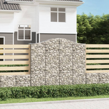 Coș gabion arcuit, 200x50x180/200 cm, fier galvanizat - Img 1