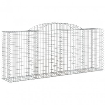 Coș gabion arcuit, 300x50x120/140 cm, fier galvanizat - Img 2