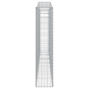 Coș gabion arcuit, 400x30x140/160 cm, fier galvanizat - Img 4