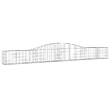 Coș gabion arcuit 400x30x40/60 cm fier galvanizat - Img 2