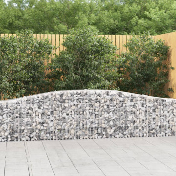 Coș gabion arcuit 400x30x60/80 cm fier galvanizat - Img 1