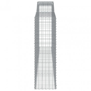 Coș gabion arcuit, 400x50x160/180 cm, fier galvanizat - Img 4
