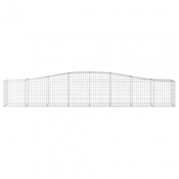 Coș gabion arcuit 400x50x60/80 cm fier galvanizat - Img 3