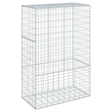 Coș gabion cu capac, 100x50x150 cm, fier galvanizat - Img 2