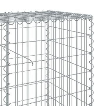 Coș gabion cu capac, 1200x50x100 cm, fier galvanizat - Img 5