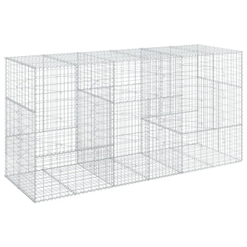 Coș gabion cu capac, 300x100x150 cm, fier galvanizat - Img 2