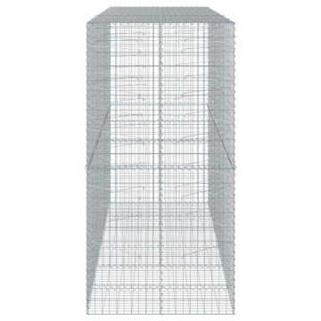 Coș gabion cu capac, 300x100x200 cm, fier galvanizat - Img 4