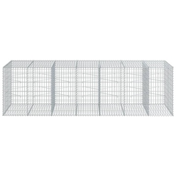 Coș gabion cu capac, 350x100x100 cm, fier galvanizat - Img 3