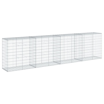 Coș gabion cu capac, 400x50x100 cm, fier galvanizat - Img 7